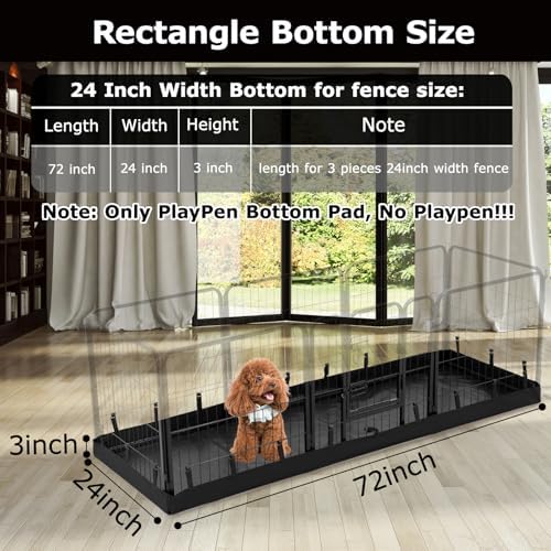 PJYuCien Rectangle Playpen Bottom Pad - Image 2