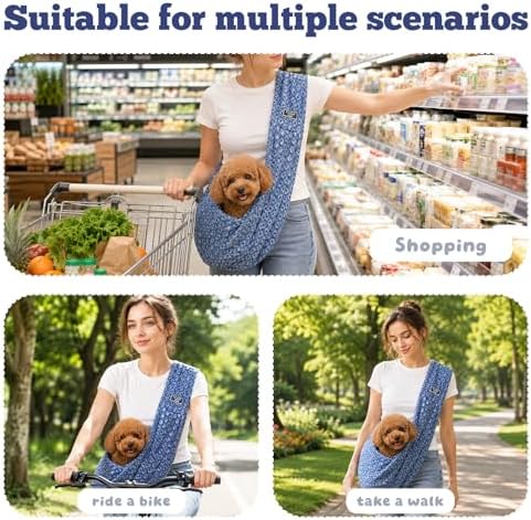 Small Pet Sling Carrier Breathable Texture - Image 7