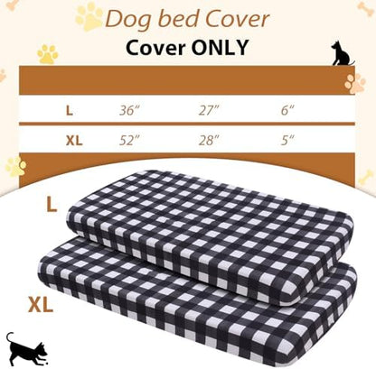 Replacement Dog Bed Covers Elastic Edged Washable 36" x 27" x 6" - Image 4