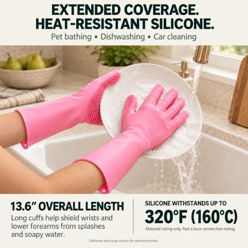 Silicone Dishwashing Gloves - Image 2