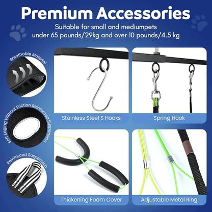 Premium Dog Grooming Arm with Clamp & Dog Grooming Hammock - Image 5