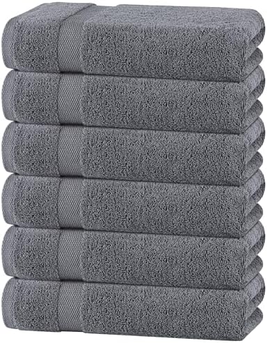White Classic Wealuxe Grey Towels by WhiteClassic