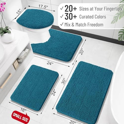 OLANLY Bathroom Rugs 30x20, Extra Soft Absorbent Chenille Bath Rugs - Image 3