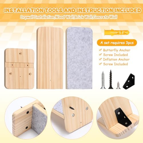 CroBlissful 8 Pack Cat Wall Steps Climbing Shelf Wall Mounted Cat Stairs - Image 4