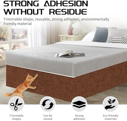 2 Pcs Self-Adhesive Cat Scratch Mat, Cat Scratch Furniture Protector - Image 5