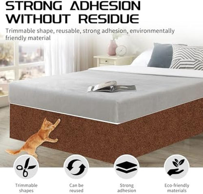 2 Pcs Self-Adhesive Cat Scratch Mat, Cat Scratch Furniture Protector - Image 5