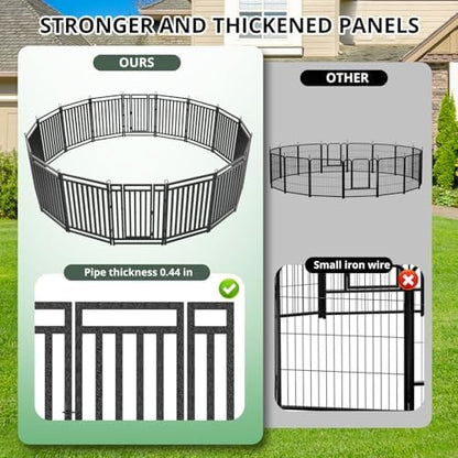 Thickened Outdoor Dog Fence, 48 Panels - Image 2
