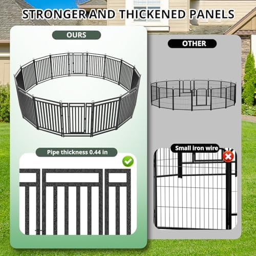Thickened Outdoor Dog Fence, 40 Panels - Image 2