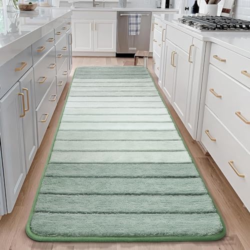 Kmson Ombre Bath Mat for Bathroom, Non Slip Ultra Soft and Thick Water - Image 3
