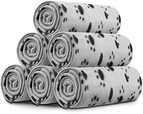 Comsmart Dog Blankets, 6 Pack Fleece Pet Blankets, 39x35 inches by Comsmart