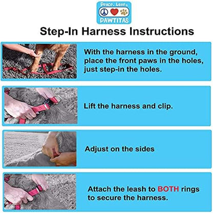 Pawtitas Reflective Step-in Dog Harness – Adjustable No-Pull Vest - Image 6