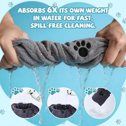 Puomue Microfiber Dog Towels for Drying Dogs, Super Absorbent and Soft Pet - Image 4