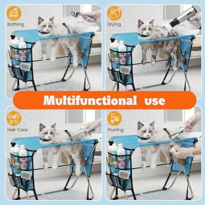 Foldable Pet Grooming Hammock for Small Dogs & Cats - 30lb - Image 4
