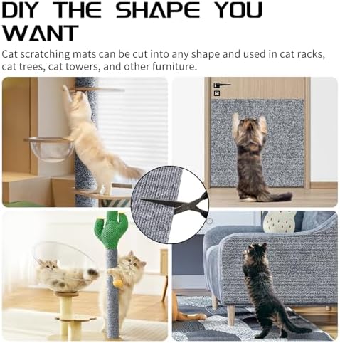 2 Pcs Self-Adhesive Cat Scratch Mat, Cat Scratch Furniture Protector - Image 6