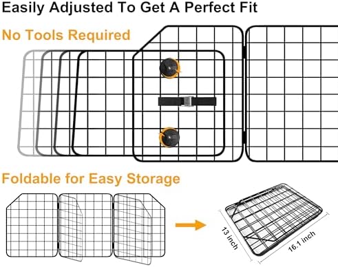 Dog Car Barrier for SUVs, Adjustable Large Pet Barriers, Universal Fit - Image 2