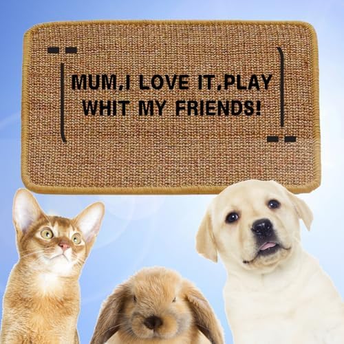 2 Pack Cat Scratch Pad, Sisal Scratcher Mat Rug, 23.6x15.7in - Image 7