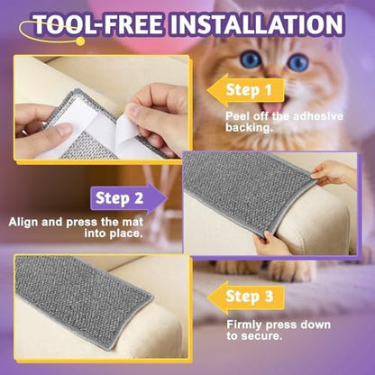 ENONCI Door Protector from Cat Scratching 19.6x7.8 Cat Wall Corner Scratcher - Image 6