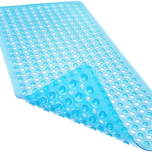 Non-Slip Bathtub and Shower Mats, Power Grip Bath Mat 35 x 16.3 Inch by Linoows