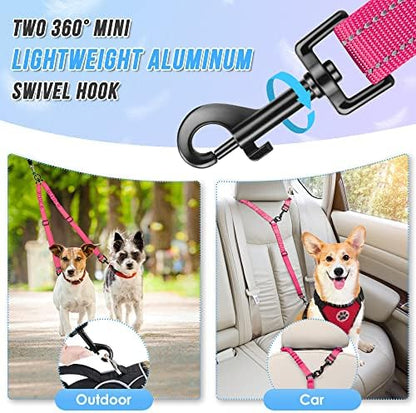 AUTOWT Double Dog Leash, No Tangle 360°Swivel Rotation Reflective Lead - Image 5