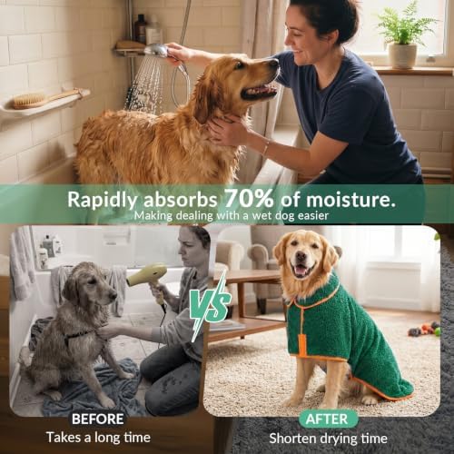 Bienbee Dog Bathrobe, Super Absorbent - Image 3