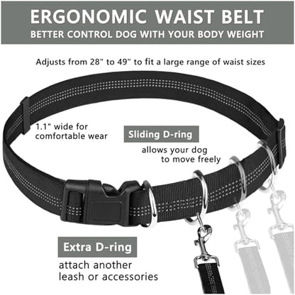 LANNEY Hands Free Dog Leash, Waist Running Leash - Image 5