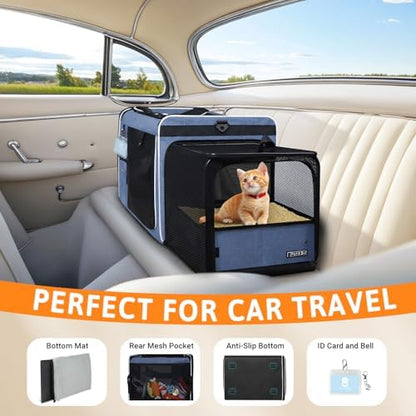 Petskd Side Expandable Extra Large Cat Carrier - Image 5