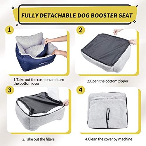 BurgeonNest Dog Car Seat for Small Dogs & Cats Under 25 lbs - Image 5