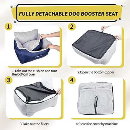 BurgeonNest Dog Car Seat for Small Dogs & Cats Under 25 lbs - Image 5