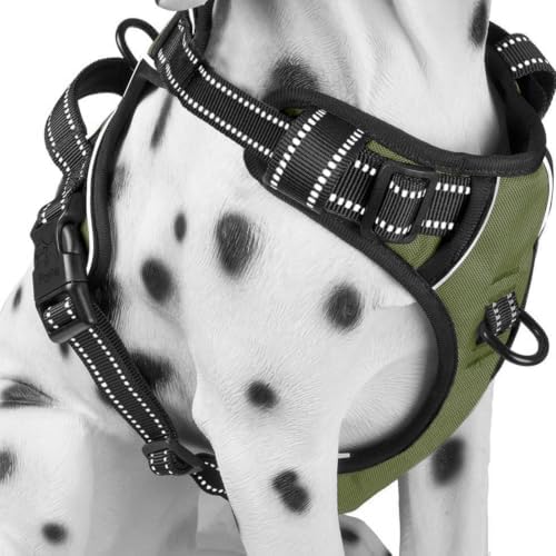 PoyPet No Pull Dog Harness Large, Reflective Vest by PoyPet