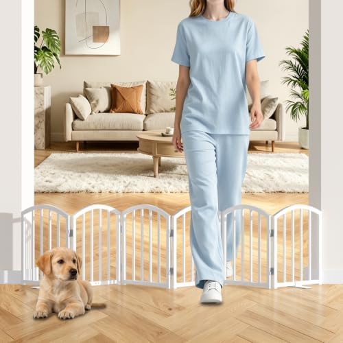SNUOWU 16 Inch Full Metal Freestanding Short Dog Gate by SNUOWU