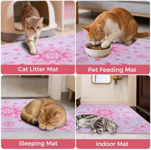 Homimp Cat Litter Mat 2 Pack, Litter Trapping Mat Contains Mess from Box - Image 6