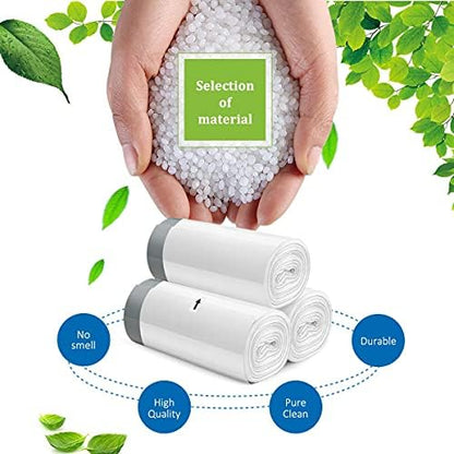 3 Gallon 220pcs Strong Drawstring Trash Bags Garbage Bags by Teivio, Bathroom - Image 6