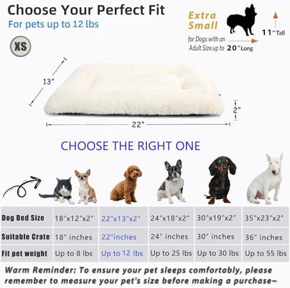 Crate Beds for Small Dogs Ultra Soft Cat Bed for Indoor Cats Washable & - Image 4