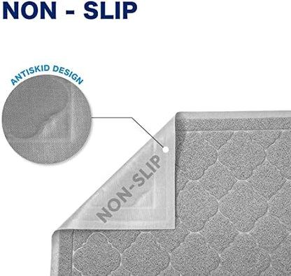 WePet Cat Litter Box Mat, Kitty Premium PVC Pad, Durable Trapping Rug, - Image 3