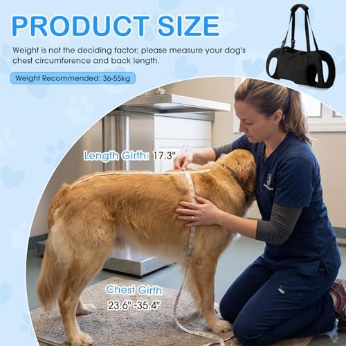 Shinylin Dog Carry Sling Emergency Backpack Dog Lift Harness - Image 3