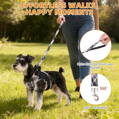 KOOLTAIL Dog Harness and Leash Set, Cute Dog Harness Medium Sized Dog, Step in - Image 6