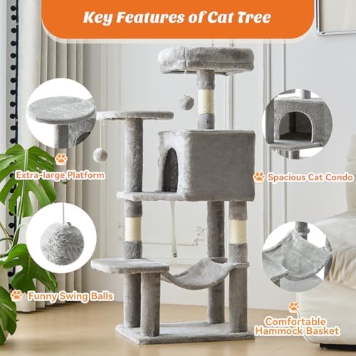 DUMOS 44 Inch Cat Tree Tower - Image 3