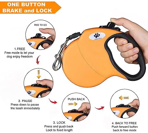 Retractable Dog Leash, 16ft Pet Walking Leash - Image 3