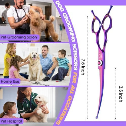 JASON Curved Dog Grooming Scissors - Image 5