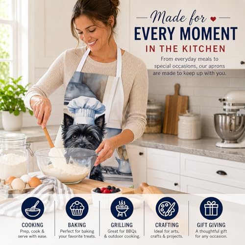 Caroline's Treasures Cairn Terrier The Chef Apron Cooking Kitchen Server Baking - Image 6