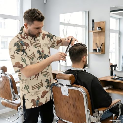 Funny Print Barber Jackets & Smocks - Image 2