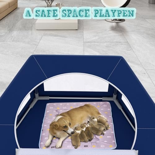 XVISHX 45x45 Inches Hexagonal Type Puppy Playpen, Dog Playpen - Image 5