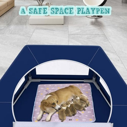 XVISHX 45x45 Inches Hexagonal Type Puppy Playpen, Dog Playpen - Image 5