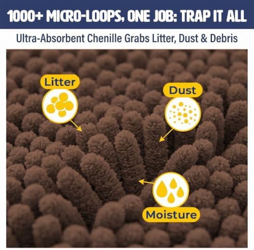 Muddy Mat® | Cat Litter Mat 18"x28", Litter Trapping Mat, Super Absorbent - Image 5