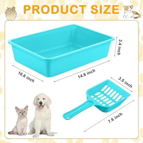 Amyhill 10Pcs Open Cat Litter Box - Image 3