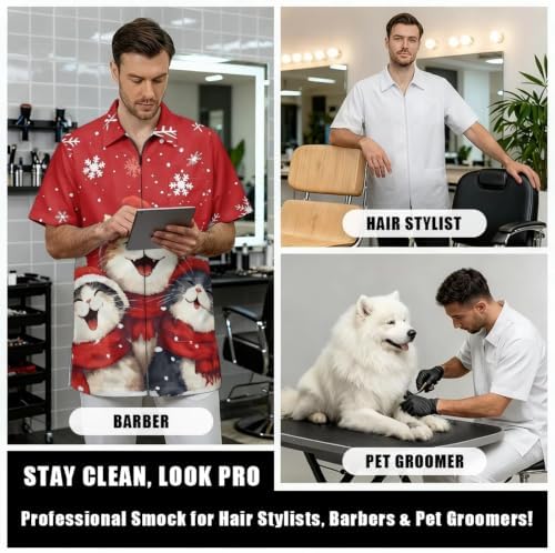 Funny Print Barber Jackets & Smocks - Image 6