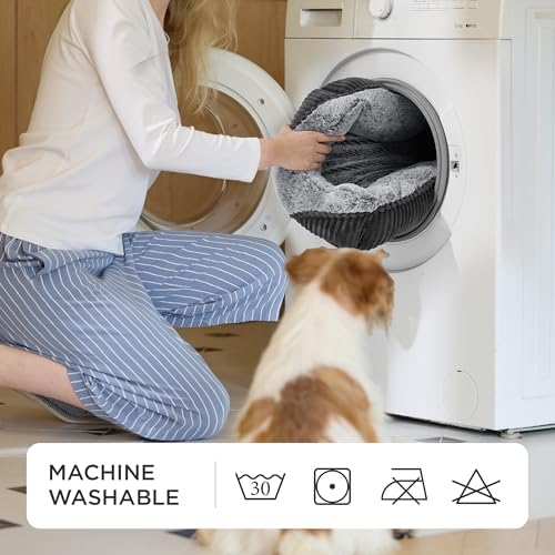 Bedsure Washable Dog Bed Small Medium Size Dog Rectangle Pet Bed - Image 5