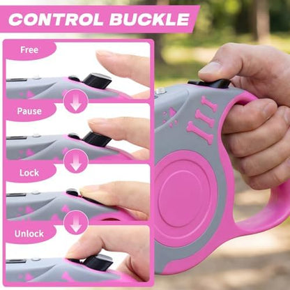 Retractable Dog Leash with USB Rechargeable Flashlight - Image 5