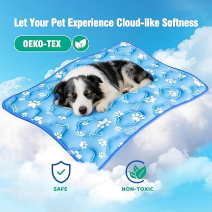Dog Cooling Mat, Extra Large Cooling Dog Bed Mat - Image 5