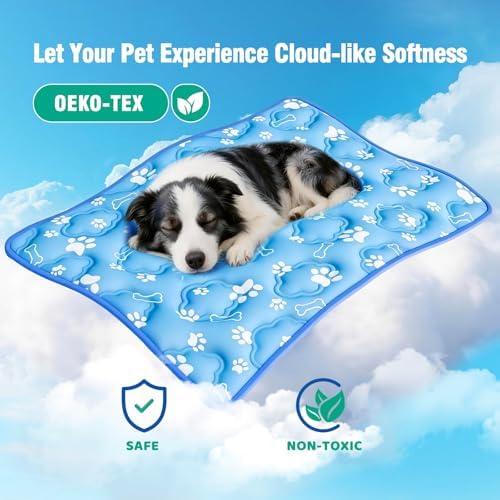 Dog Cooling Mat, Large Cooling Dog Bed Mat - Image 4